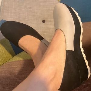 Camper Twins Black/White womens shoes 39 8-8.5 US